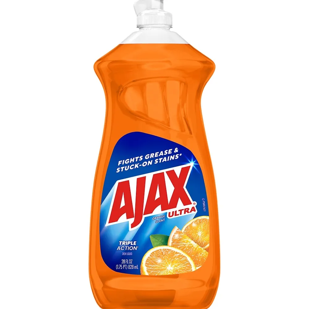 Ajax Triple Action Liquid Dish Soap, Fruity, 28 oz. (144678)