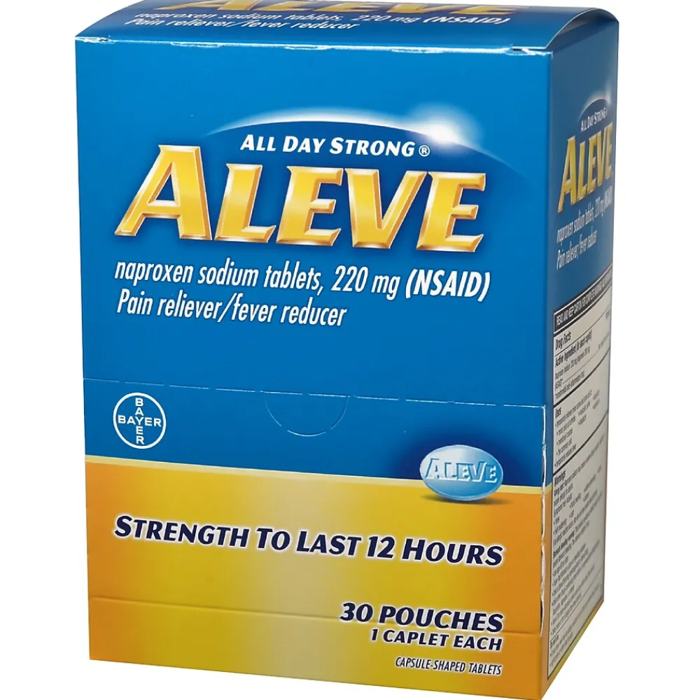 Aleve 220mg Naproxen Caplets, 1/Packet, 30 Packets/Box (64028/7534-30)