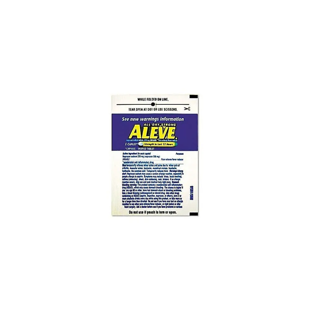 Aleve 220mg Naproxen Caplets, 1/Packet, 30 Packets/Box (64028/7534-30)