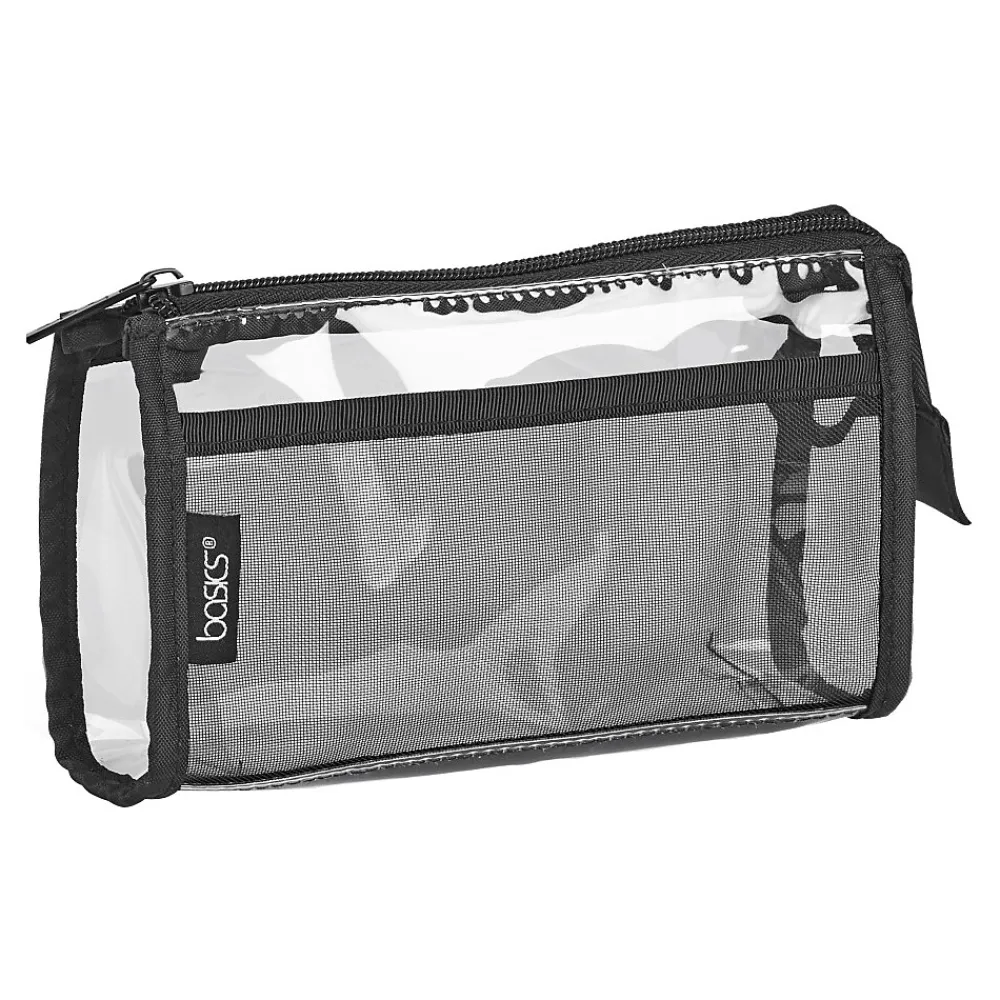 Allegro Basics PVC Clutch, Clear/Black (A004302HA)