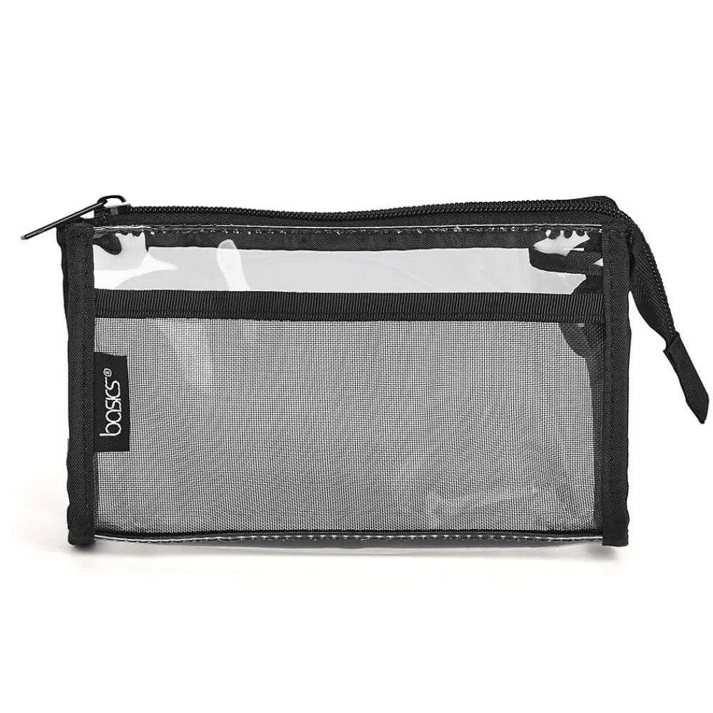 Allegro Basics PVC Clutch, Clear/Black (A004302HA)