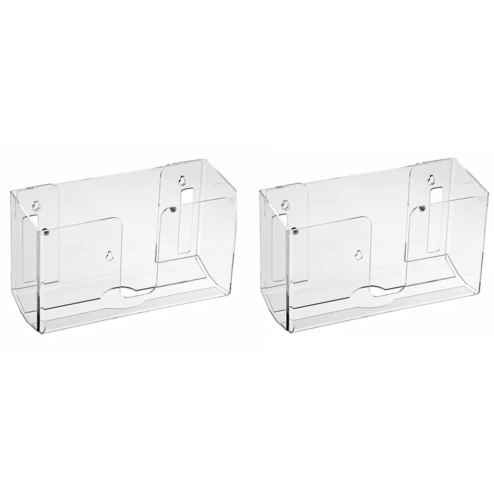 Alpine Industries Centerpull Paper Towel Dispenser, Clear, 2/Pack (432-CLR-2PK)