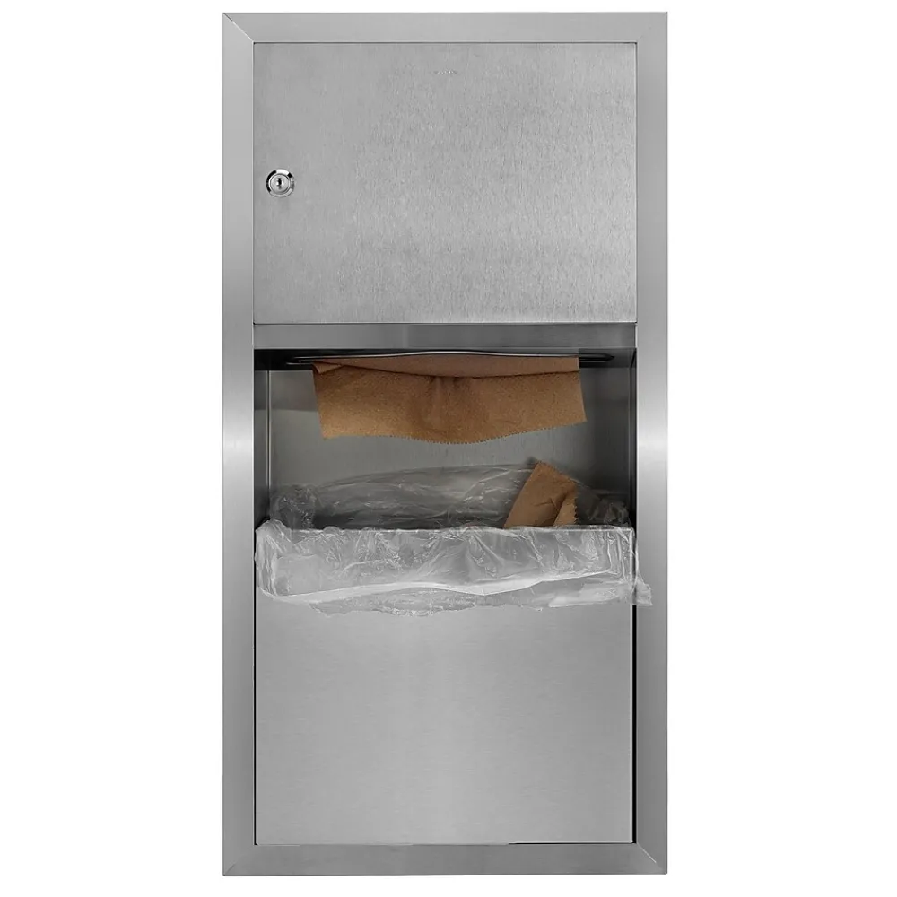 Alpine Industries Centerpull Paper Towel Dispenser, Stainless Steel (495)