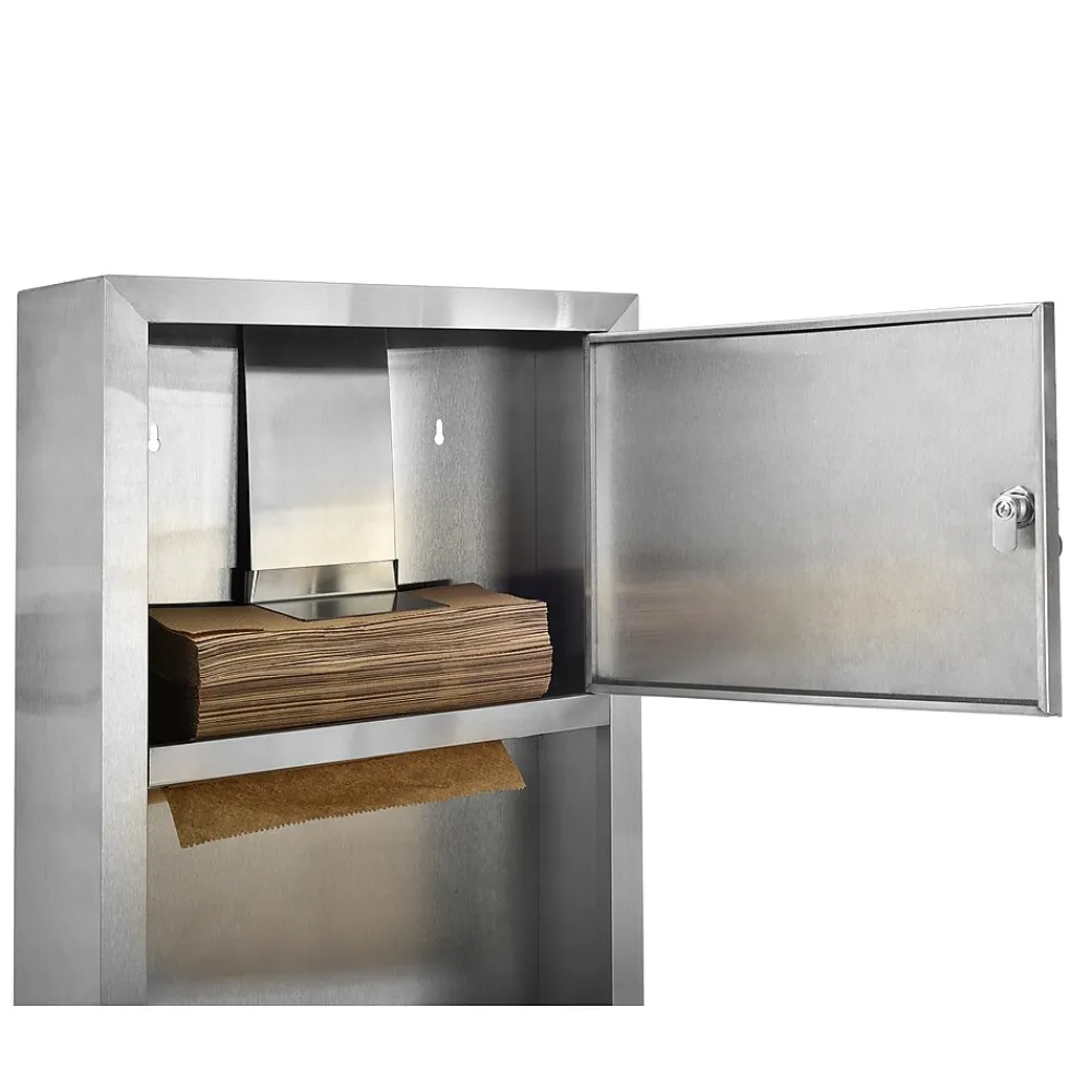 Alpine Industries Centerpull Paper Towel Dispenser, Stainless Steel (494)