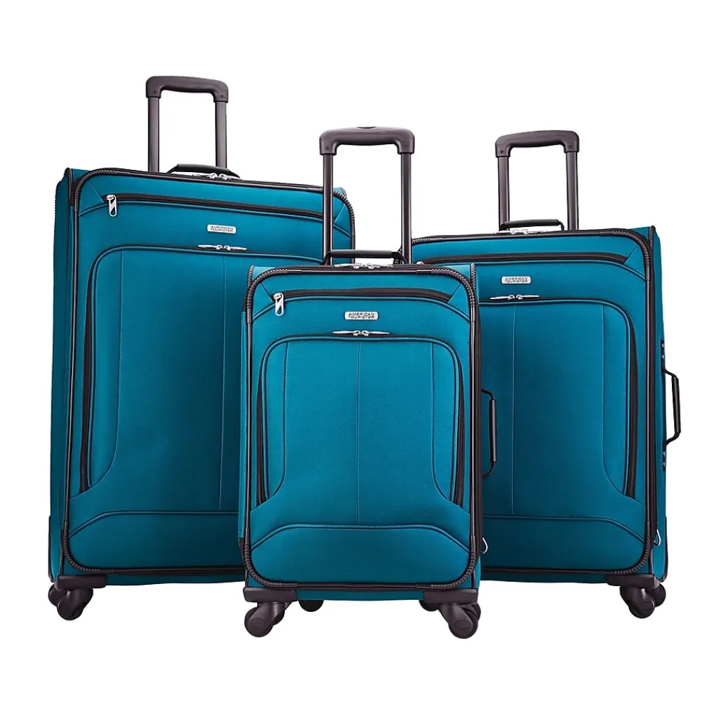 American Tourister Pop Max 3-Piece Spinner Luggage Set, Teal (115358-2824)