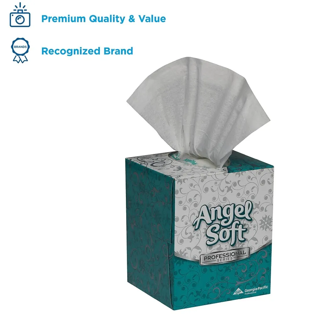 Angel Soft Professional Series  Facial Tissue, 2-ply, 96 Tissues/Box (46580)