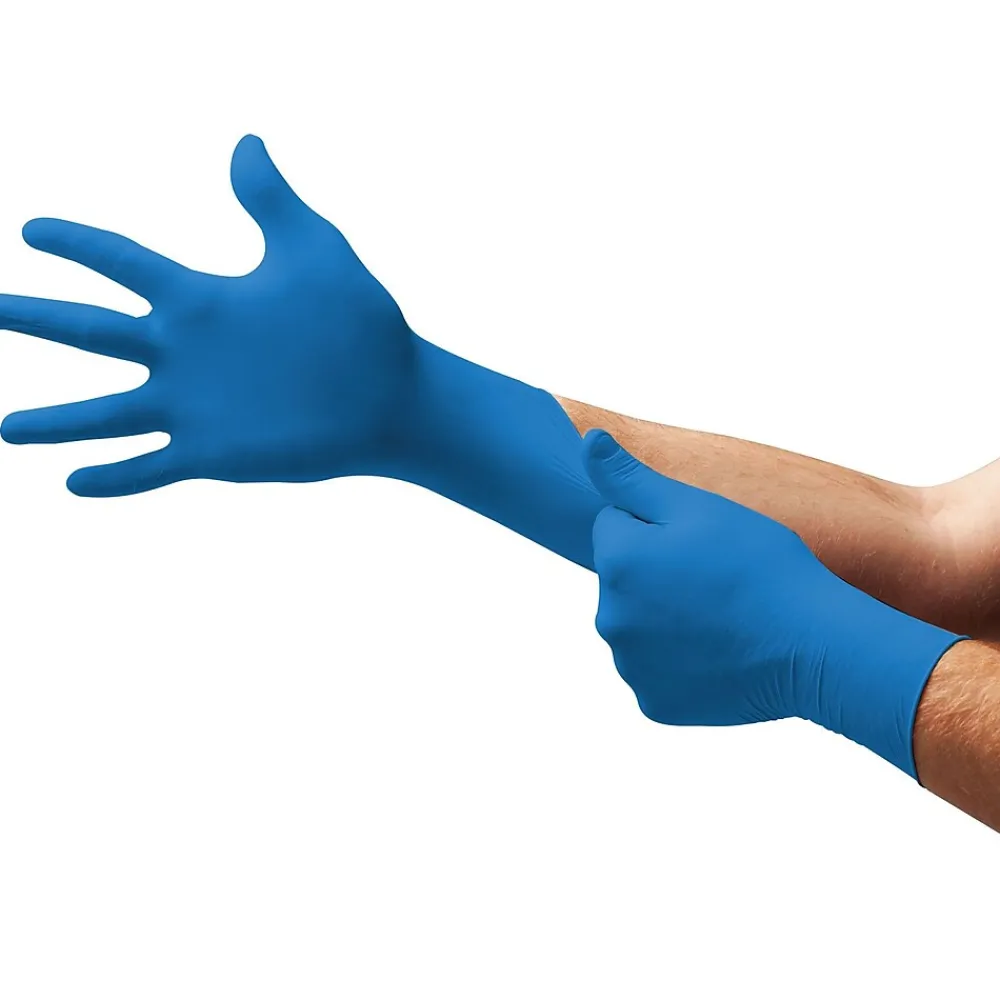 Ansell SafeGrip Powder-Free Latex Exam Gloves, Size Medium, 50/Box (SG-375)