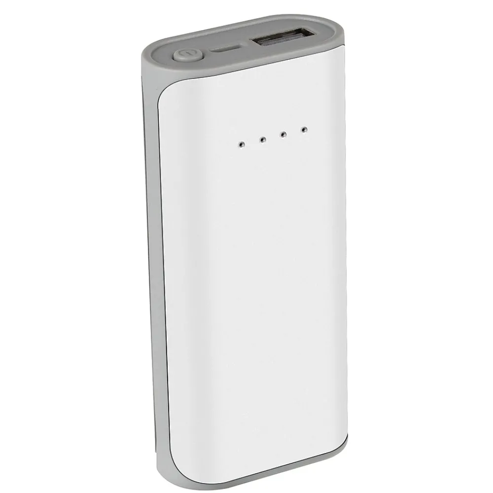 AT&T Portable Power Bank, 10,000 mAh, White, (BP100-WHT)