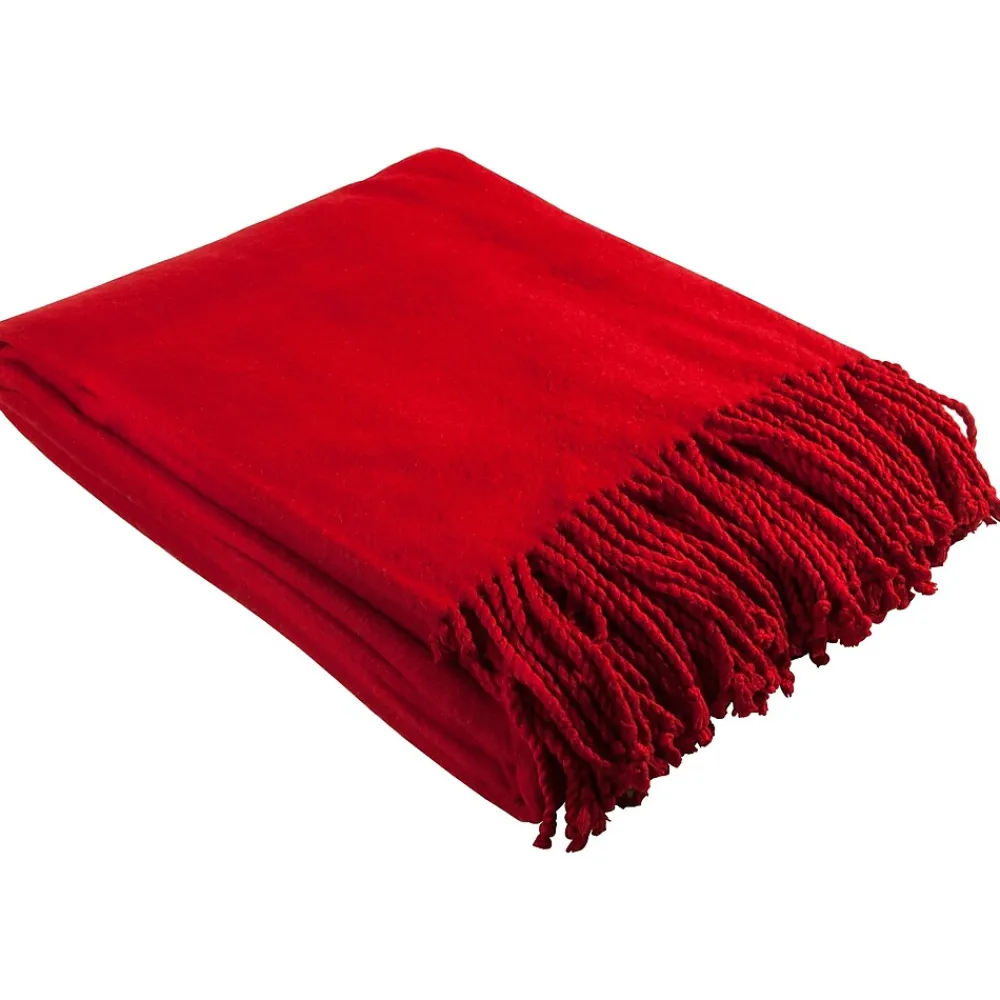 Barska Aus Vio 100% Silk Fleece Throw Blanket, Red (BM12222)