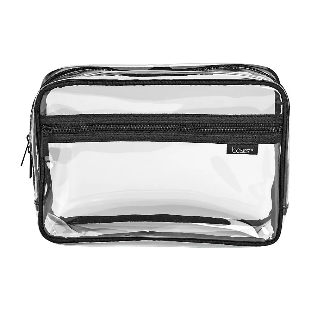 Basics PVC Travel Organizer, Clear/Black (A004295HA)