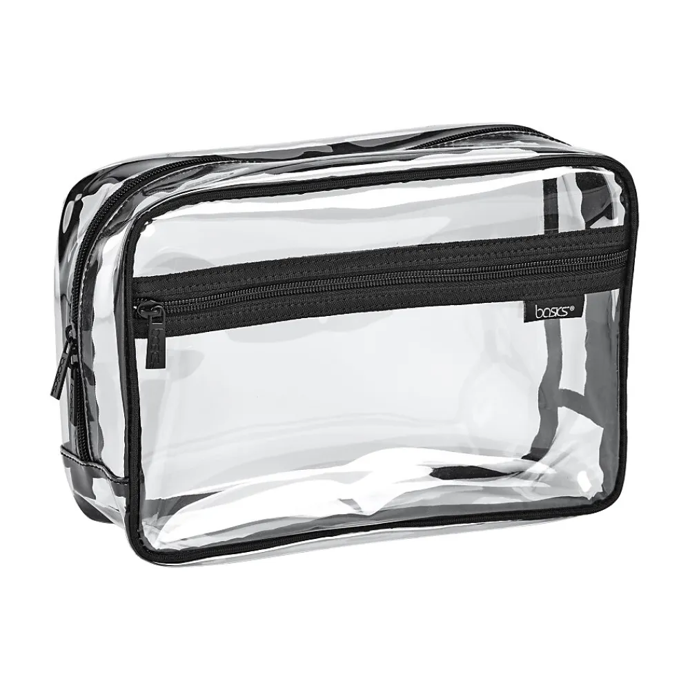 Basics PVC Travel Organizer, Clear/Black (A004295HA)