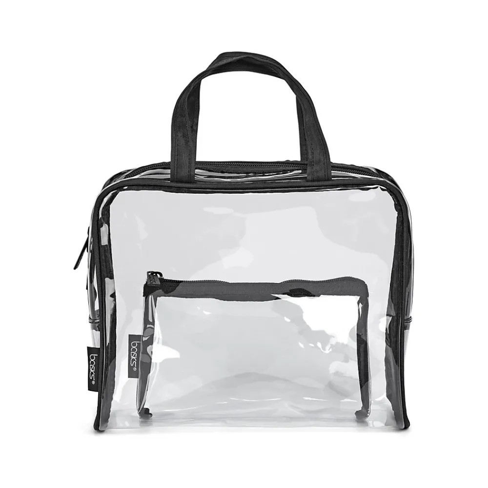 Basics PVC Travel Wallet, Clear/Black (A005090FM)