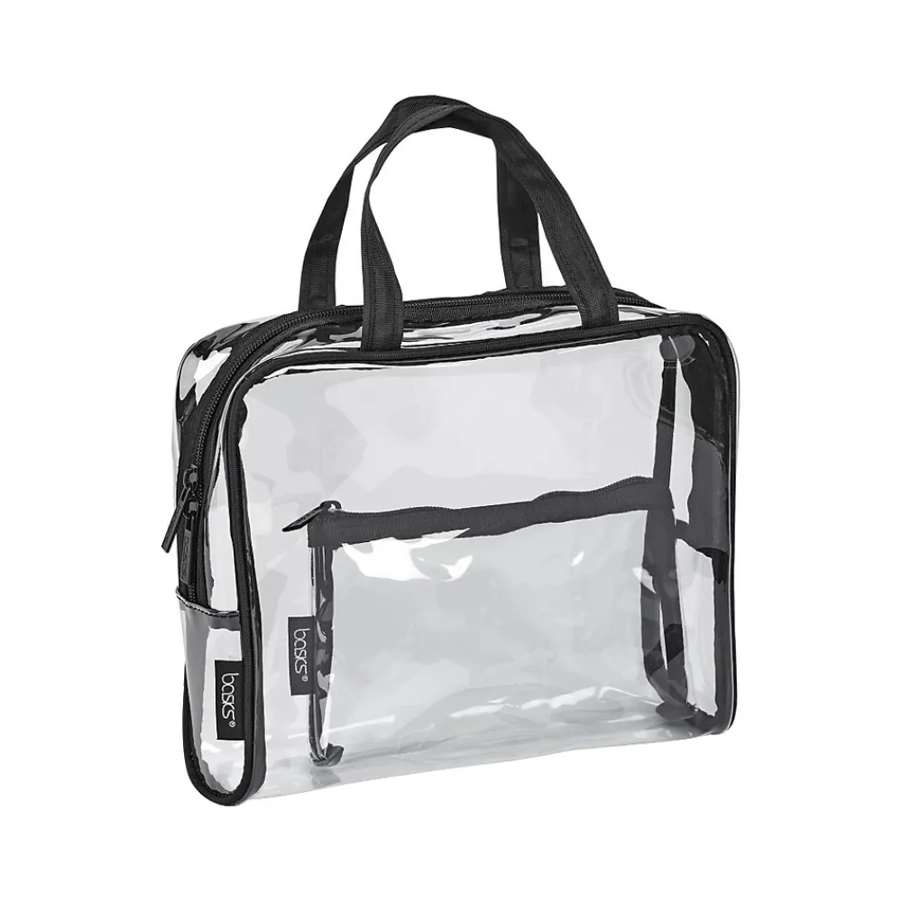 Basics PVC Travel Wallet, Clear/Black (A005090FM)