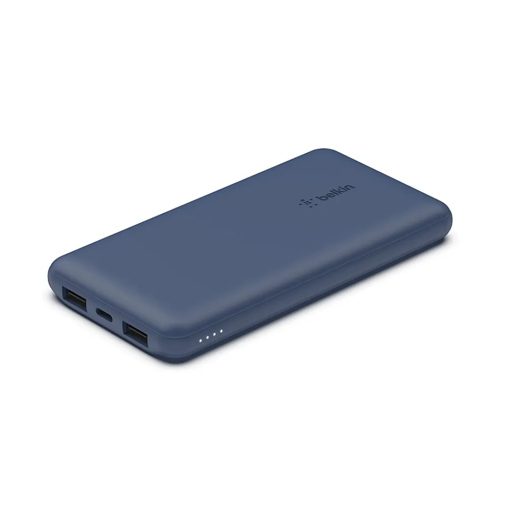 Belkin BOOST CHARGE USB Power Bank, 10000mAh, Blue (BPB011BTBL)