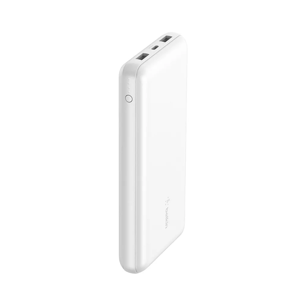 Belkin BoostCharge USB-A/USB-C Universal Power Bank, 20000 mAh, White (BPB012btWH)