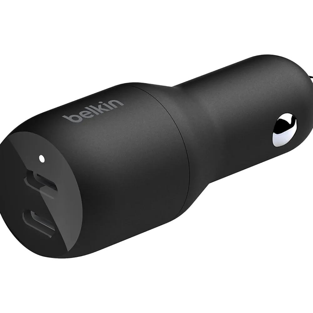 Belkin BoostCharge USB-C Car Charger, Black (CCB002BTBK)