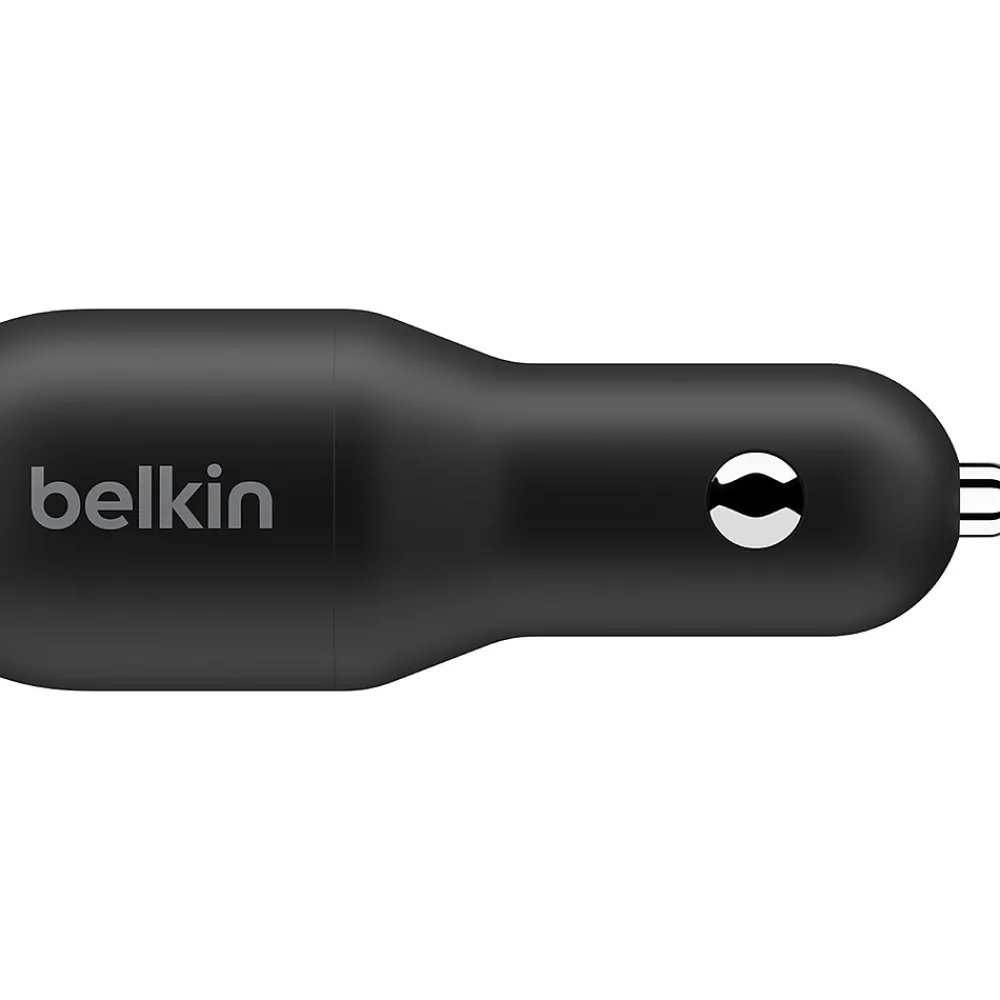 Belkin BoostCharge USB-C Car Charger, Black (CCB002BTBK)