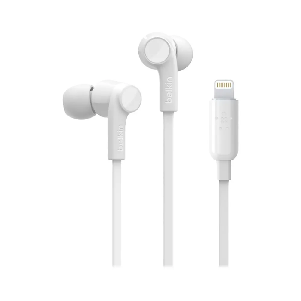 Belkin ROCKSTAR Stereo Headphones, White (G3H0001btWHT)