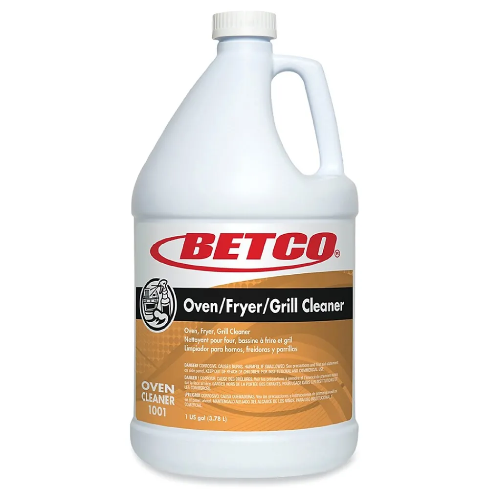 Betco Oven/Fryer/Grill Cleaner, Characteristic Scent, 1 Gal. Bottle, 4/Carton (BET10010400)