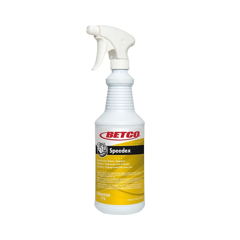 Betco Speedex Heavy-Duty Degreaser, Mint Scent, 32 Oz., 12 Bottles/Carton (1731200)