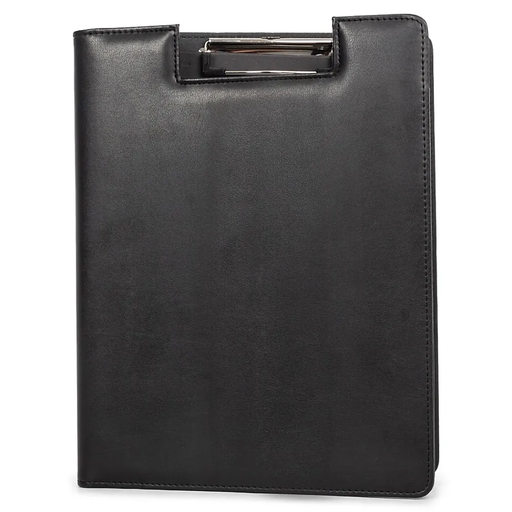 Bond Street Bondstreet Faux Leather Padfolio, Black (WRC5041BS-Black)