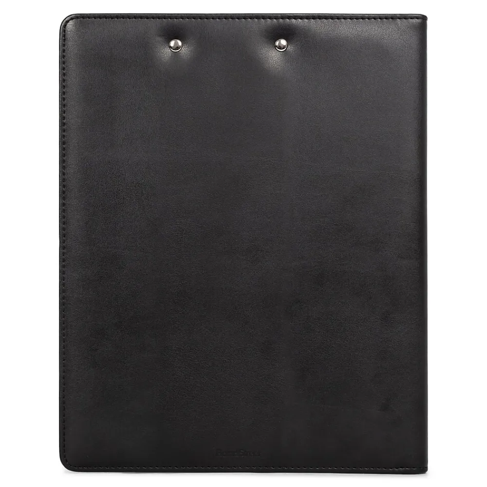 Bond Street Bondstreet Faux Leather Padfolio, Black (WRC5041BS-Black)