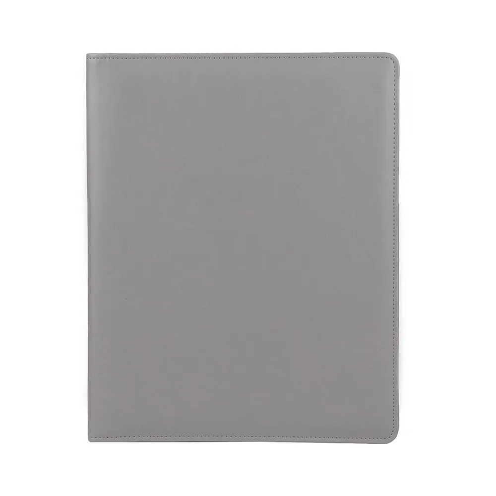 Bond Street Faux Leather Portfolio Case, Gray (WRC1511BS-GREY)