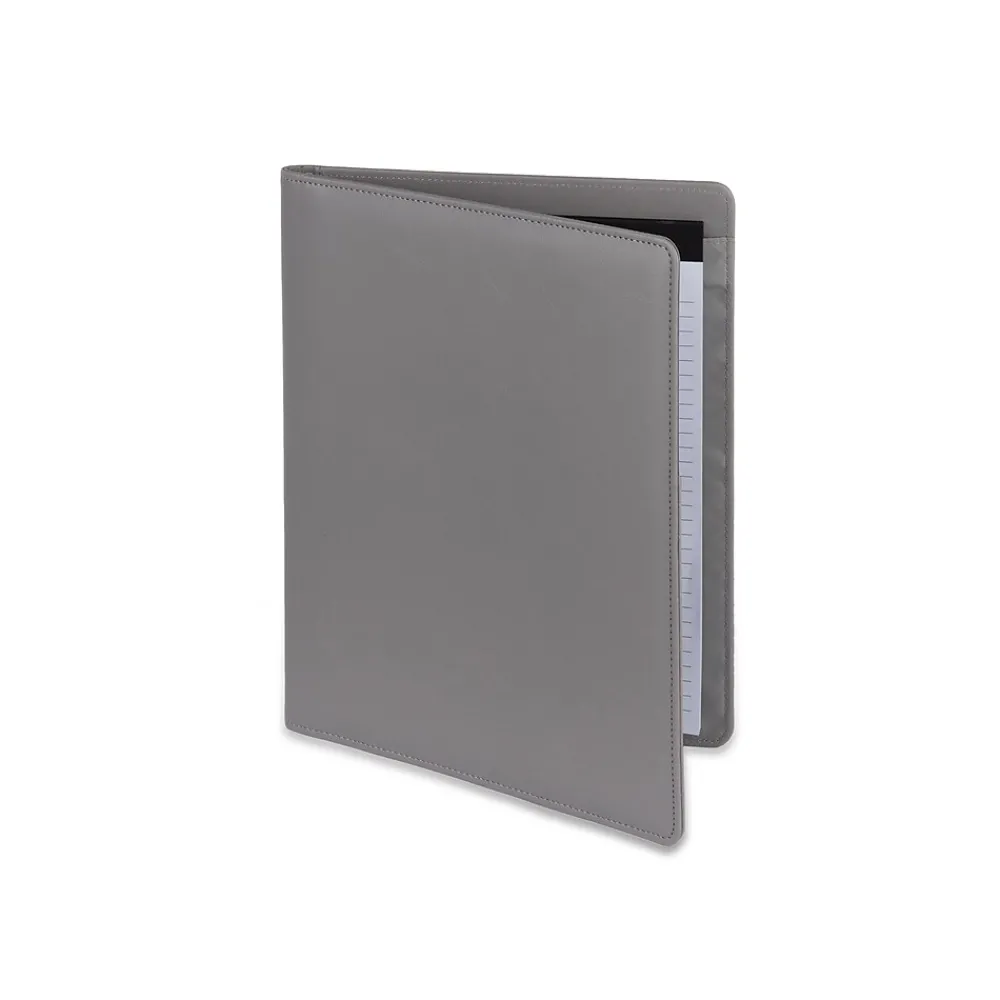 Bond Street Faux Leather Portfolio Case, Gray (WRC1511BS-GREY)