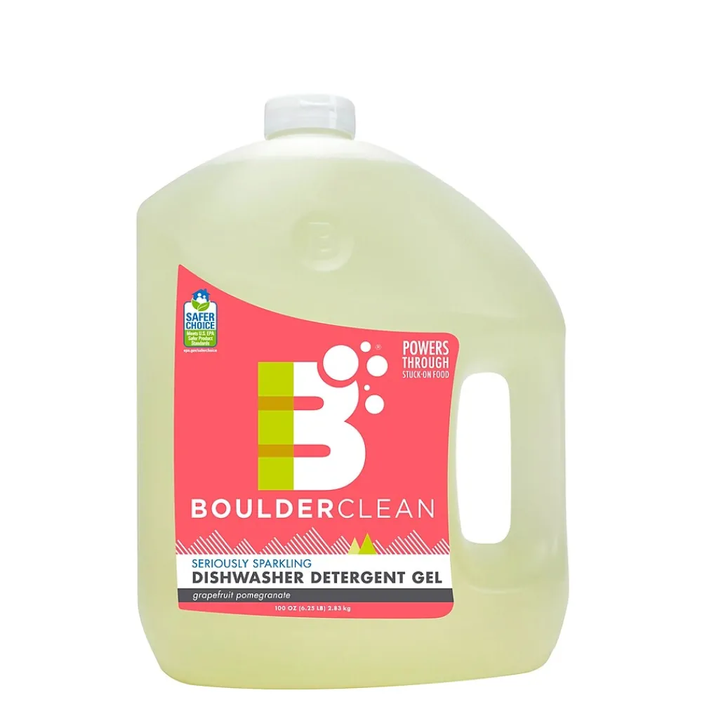 Boulder Clean Dishwasher Gel, Grapefruit Pomegranate, 100 Oz., 4/CT (003144CT)