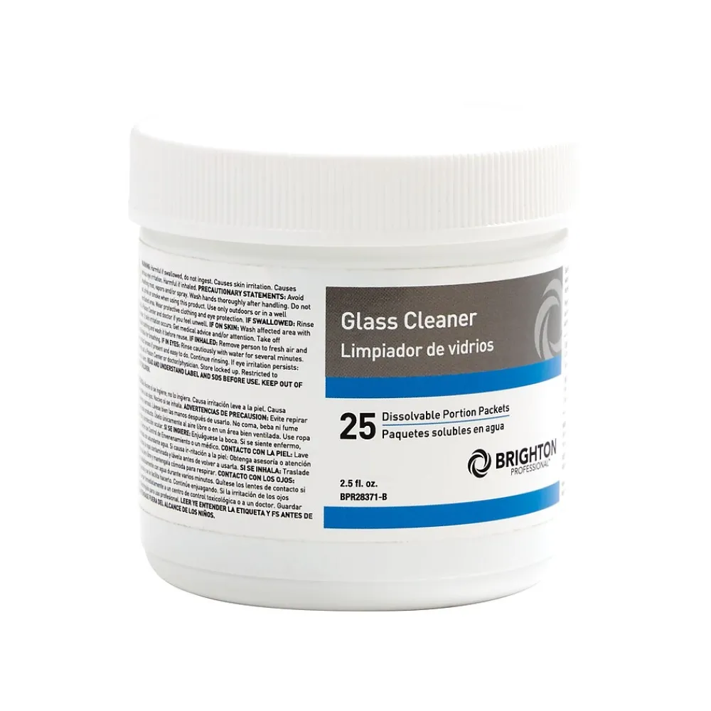 Brighton Professional ™ Dissolvable Portion Packets - Glass Cleaner, 25/Pk (BPR28371-B)