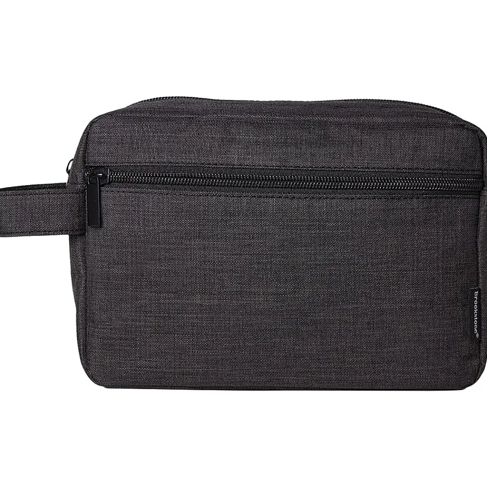 Brookstone 8.27" Fabric Travel Pouch, Black (BNDM0001)