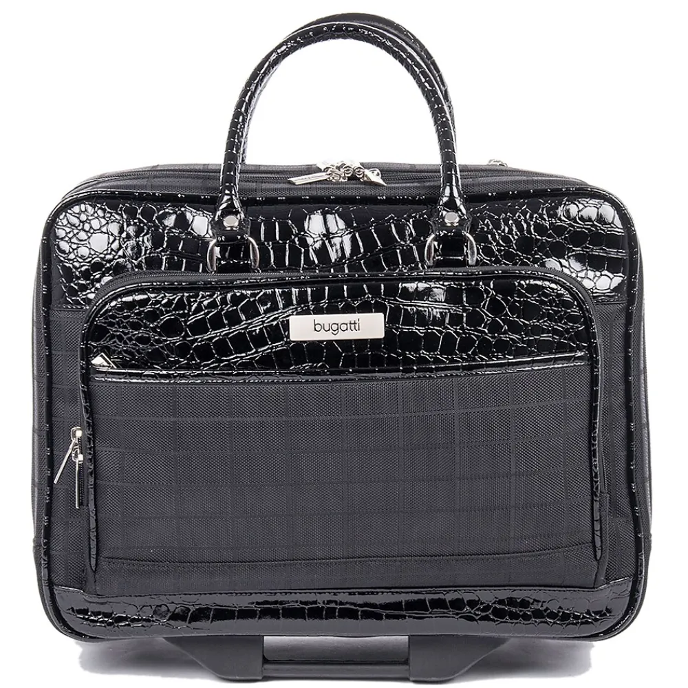 Bugatti Ladies Bag on Wheels, Black (LBZW1126-BLACK)