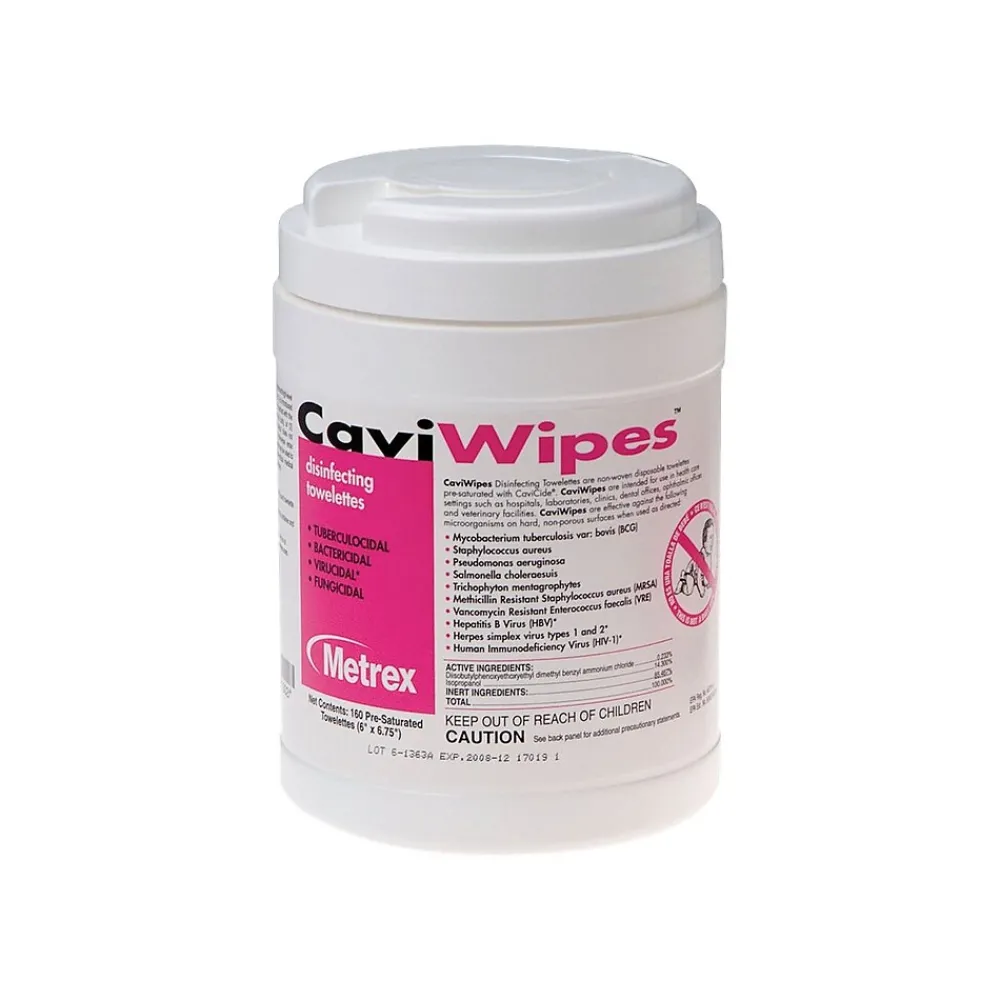 Cavicide CaviWipes Disinfecting Wipes, 160 Wipes/Container (MACW078100)