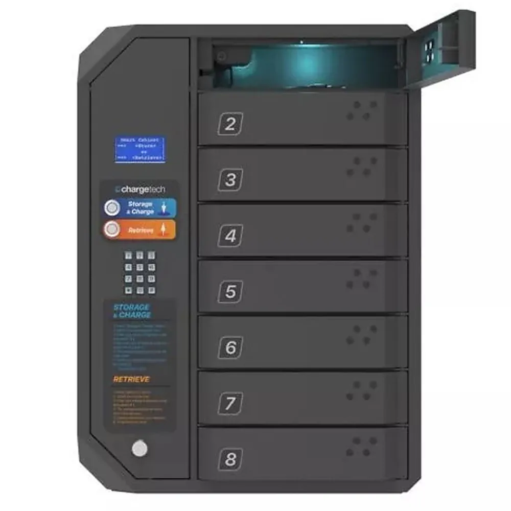 ChargeTech 8 Bay Charging & UV Disinfecting Locker (CT-300119)