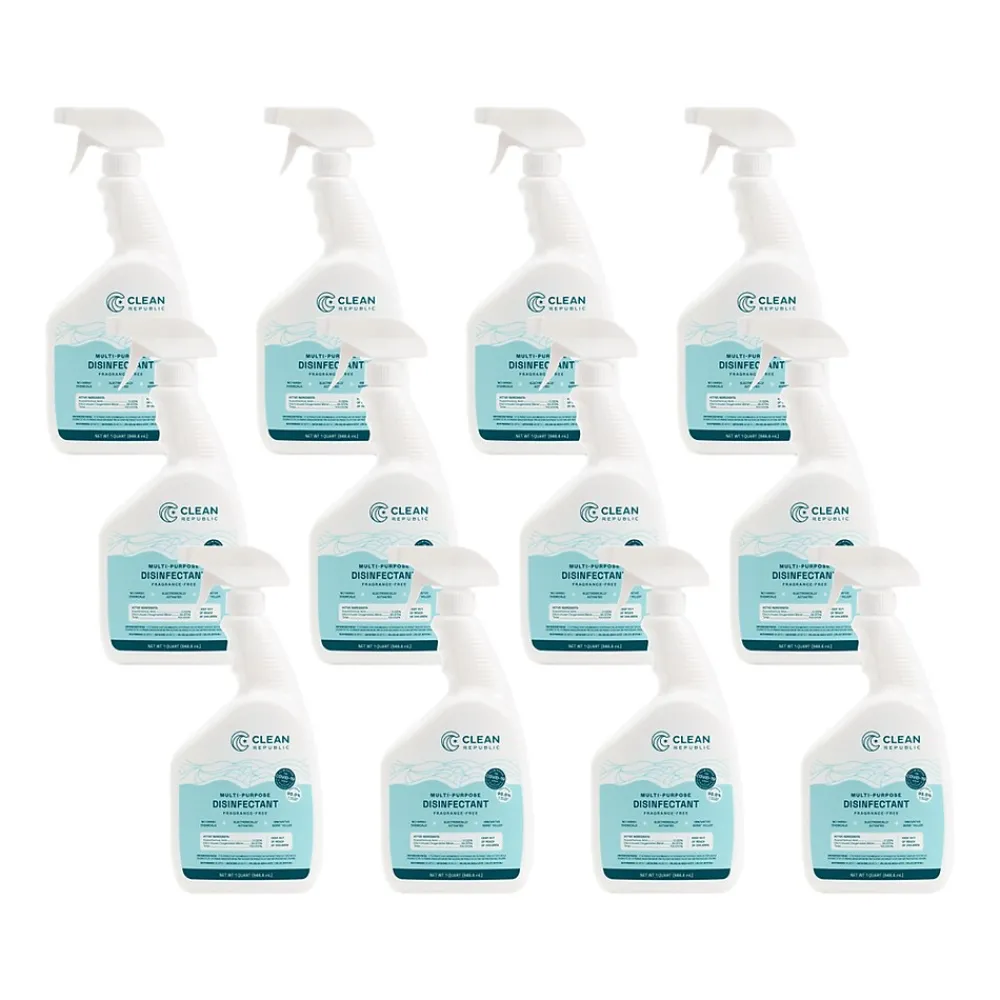 Clean Republic Multipurpose Disinfectant, 32 Fl. Oz., Dozen (CH-1107)