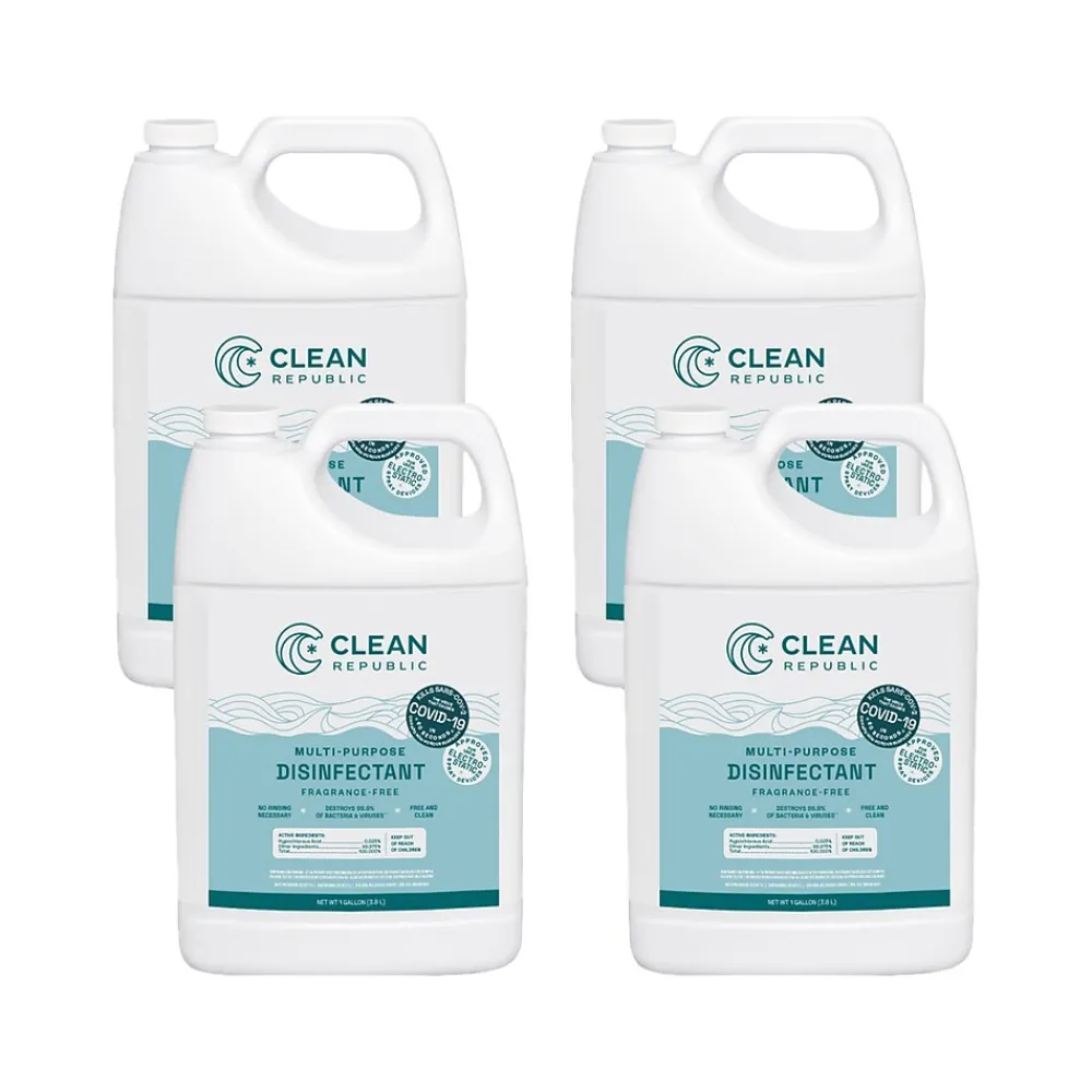 Clean Republic Multipurpose Disinfectant, 1 Gal., 4/Carton (CH-1111)