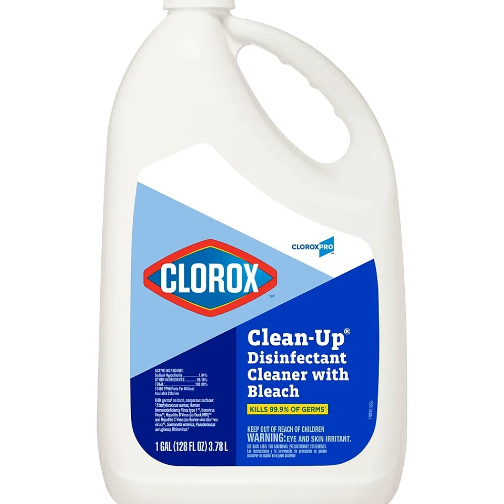 CloroxPro Clorox Clean-Up Disinfectant Cleaner with Bleach Refill, 128 oz. (35420)