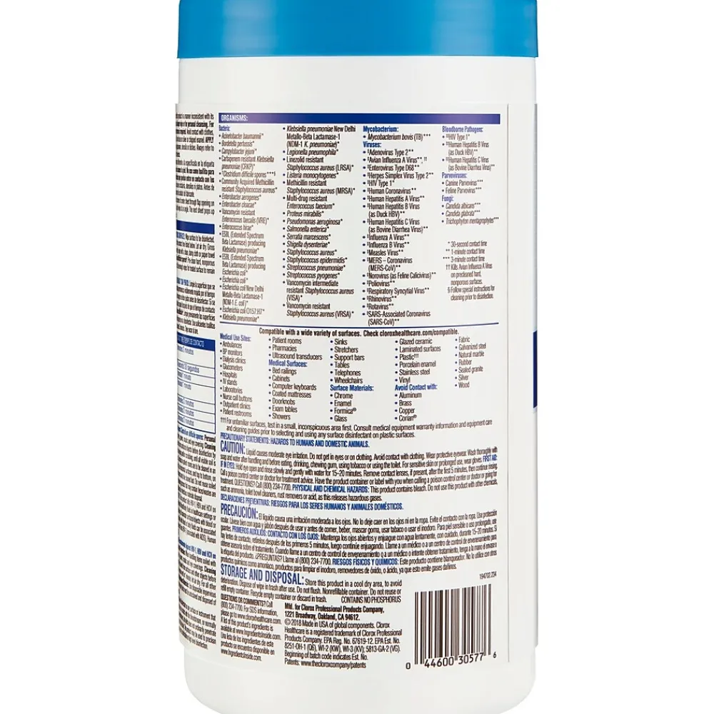 Clorox Disinfecting Wipes, 150/Canister, 6 Canisters/Carton