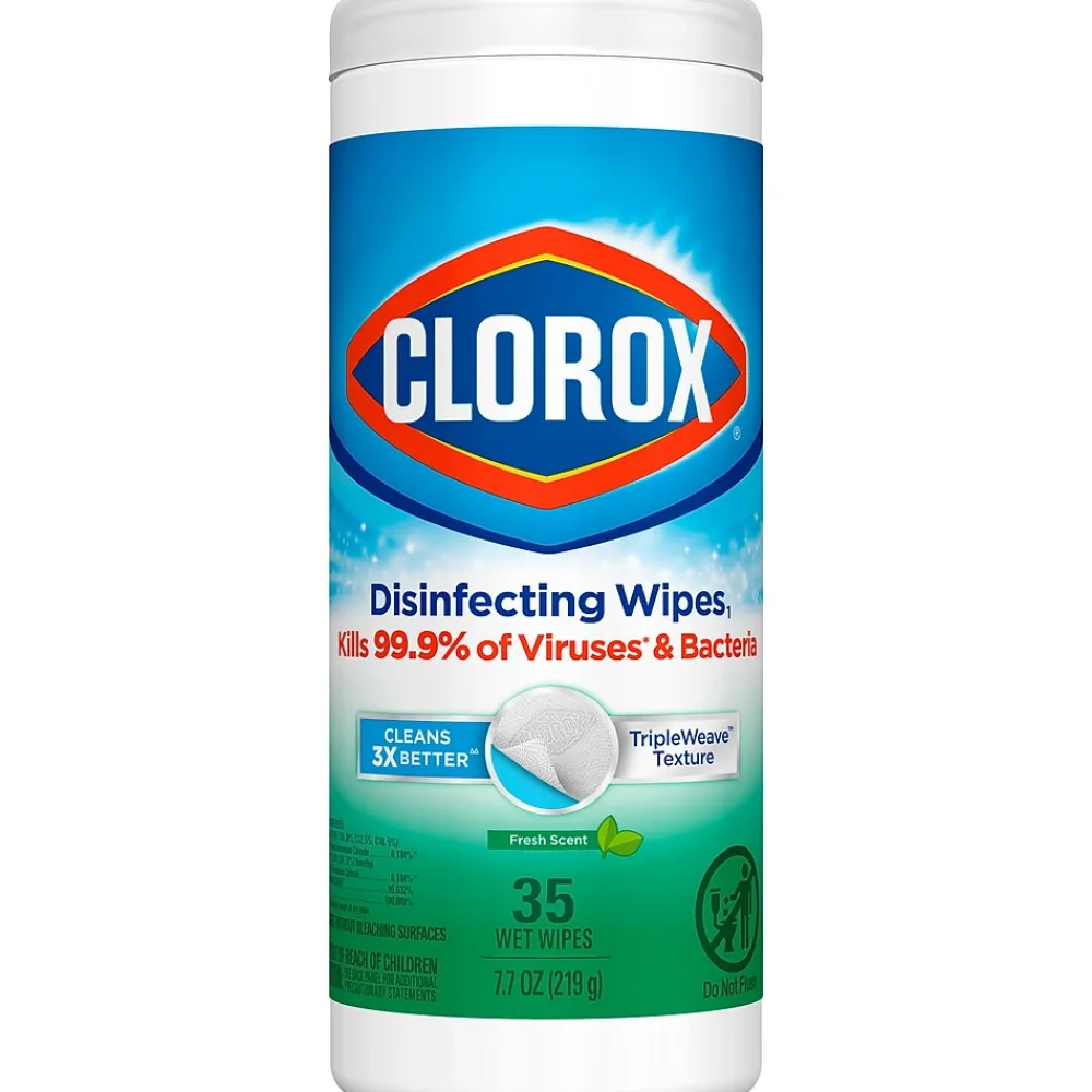 Clorox Disinfecting Wipes, Fresh Scent, 35 Wipes/Container (01593)