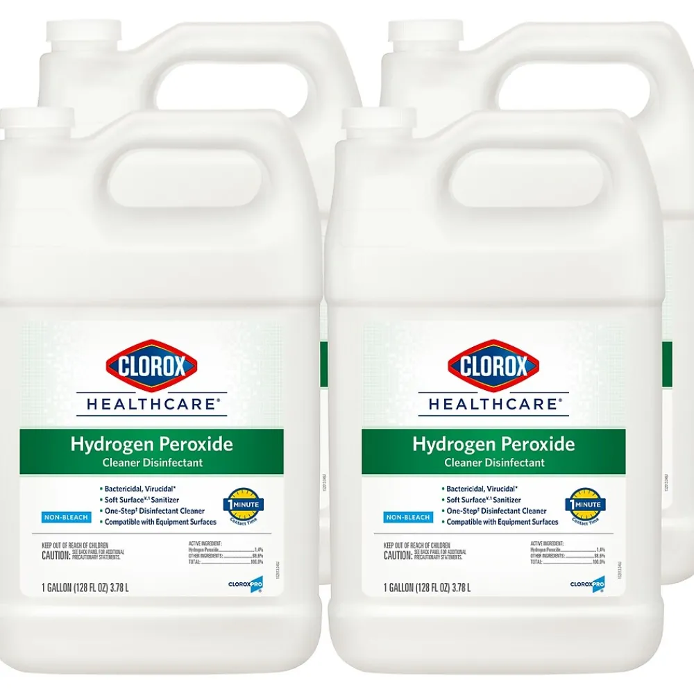 Clorox Healthcare Hydrogen Peroxide Cleaner Disinfectant Refill, 1 gal., 4/Carton (30829)