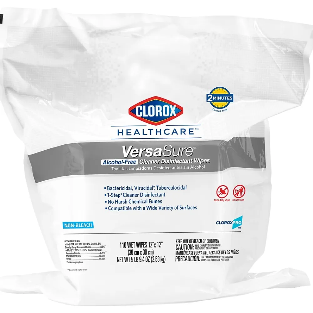 Clorox Healthcare VersaSure Disinfecting Wipes, 110 Count Refill (31761)