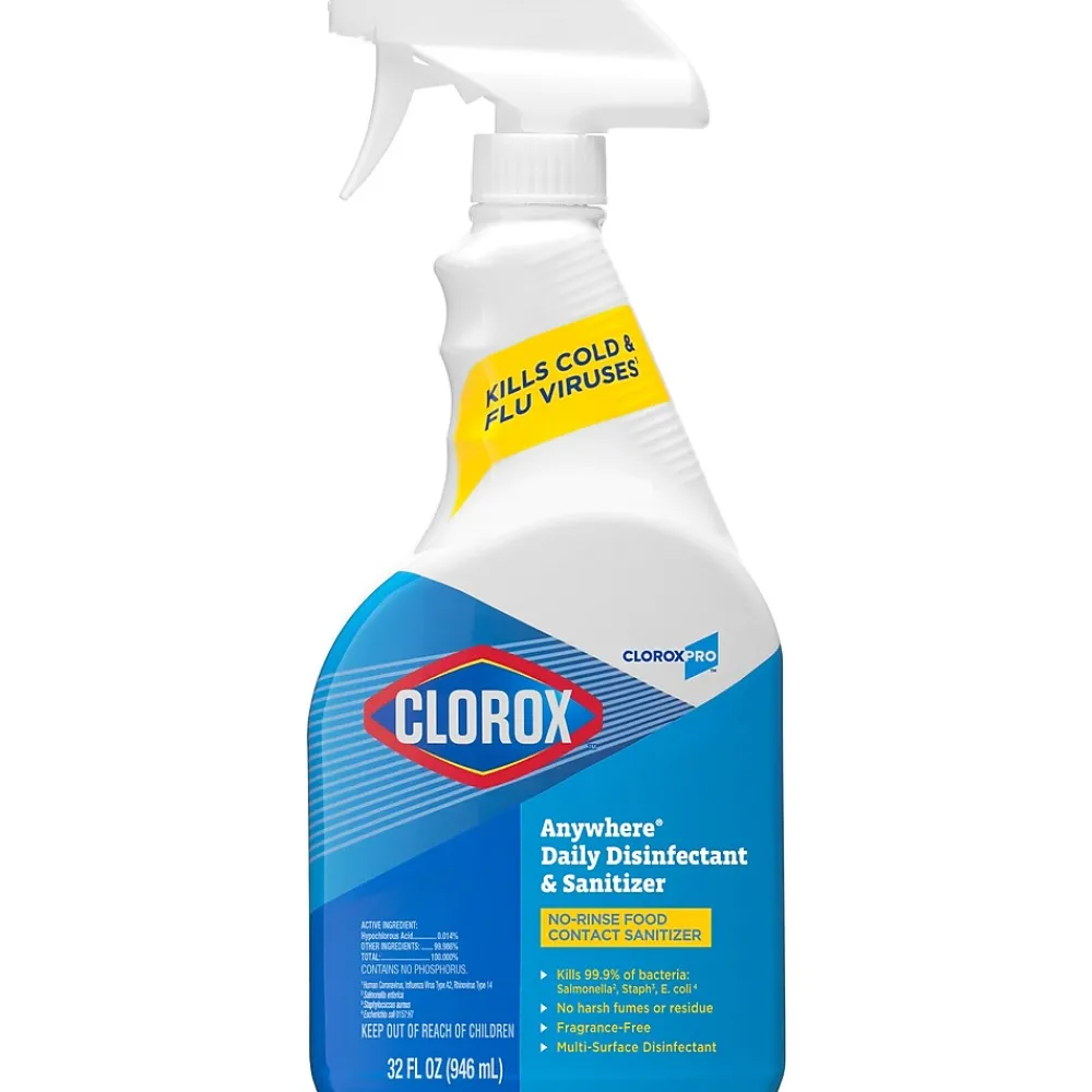 CloroxPro Anywhere Daily Disinfectant and Sanitizer, 32 fl. oz. (01698)