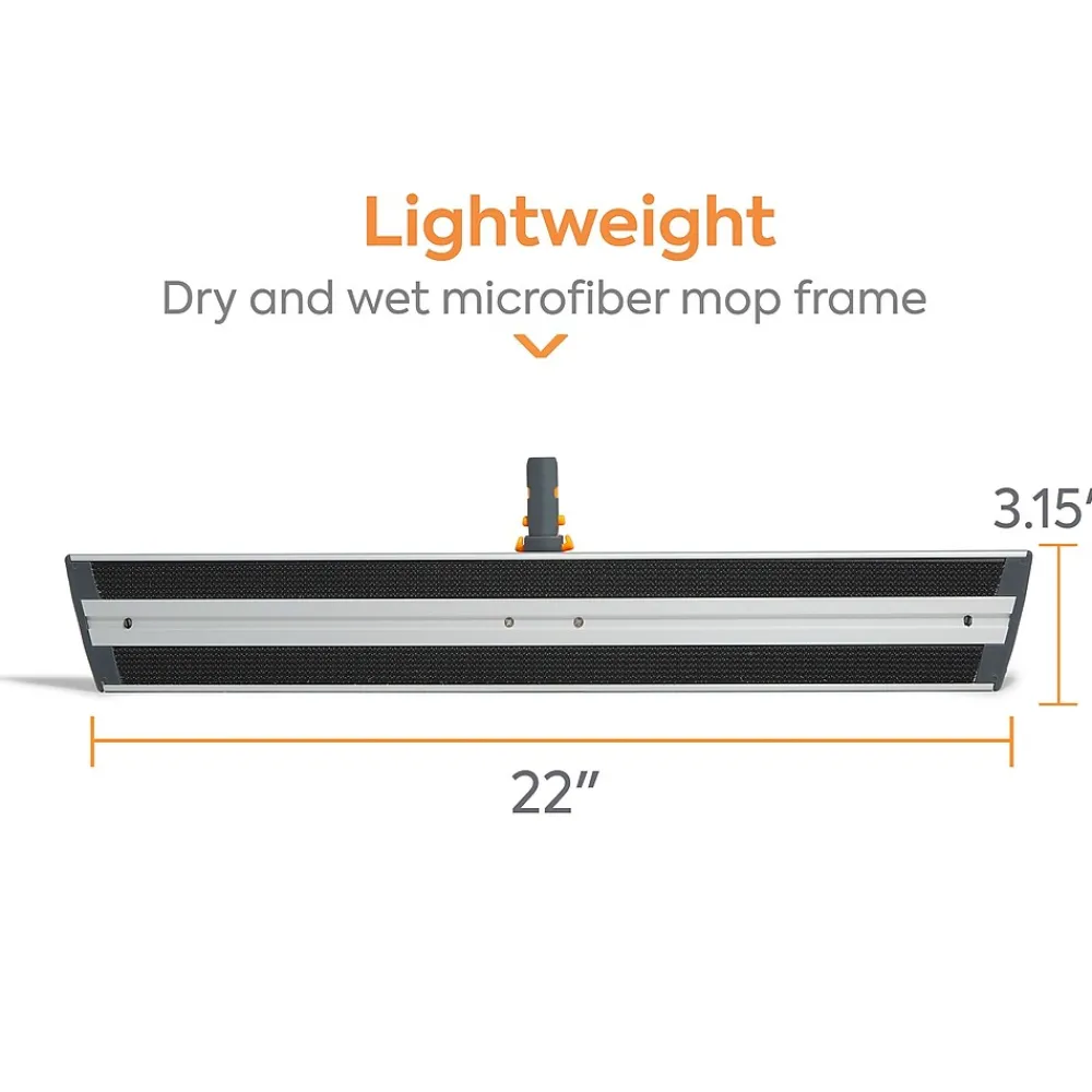 Coastwide Professional ™ 22" Microfiber Wet Mop Frame, Aluminum (CW58014)