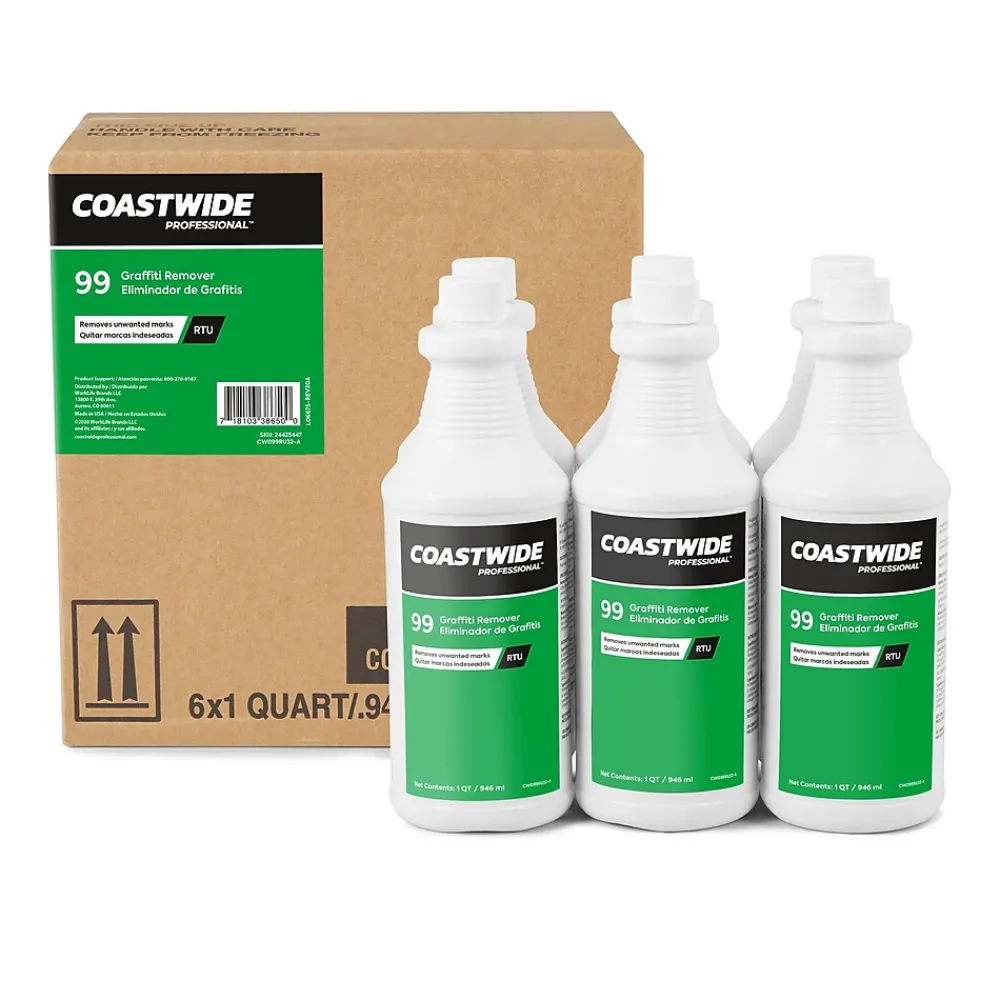 Coastwide Professional Degreaser Graffiti Remover 99, 0.95L, 6/Carton (CW990032-A)