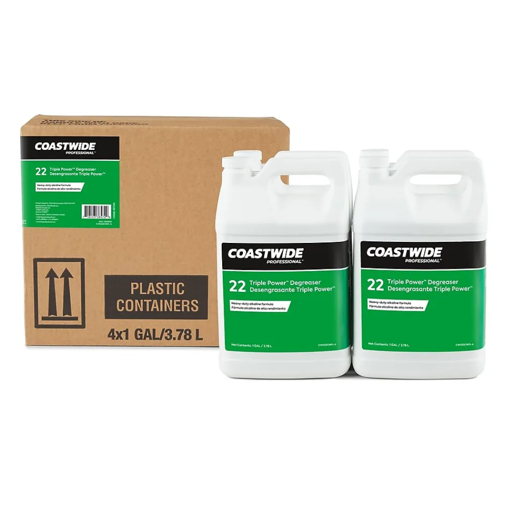 Coastwide Professional Degreaser Triple Power, 3.78L, 4/Carton (CW391001-A)