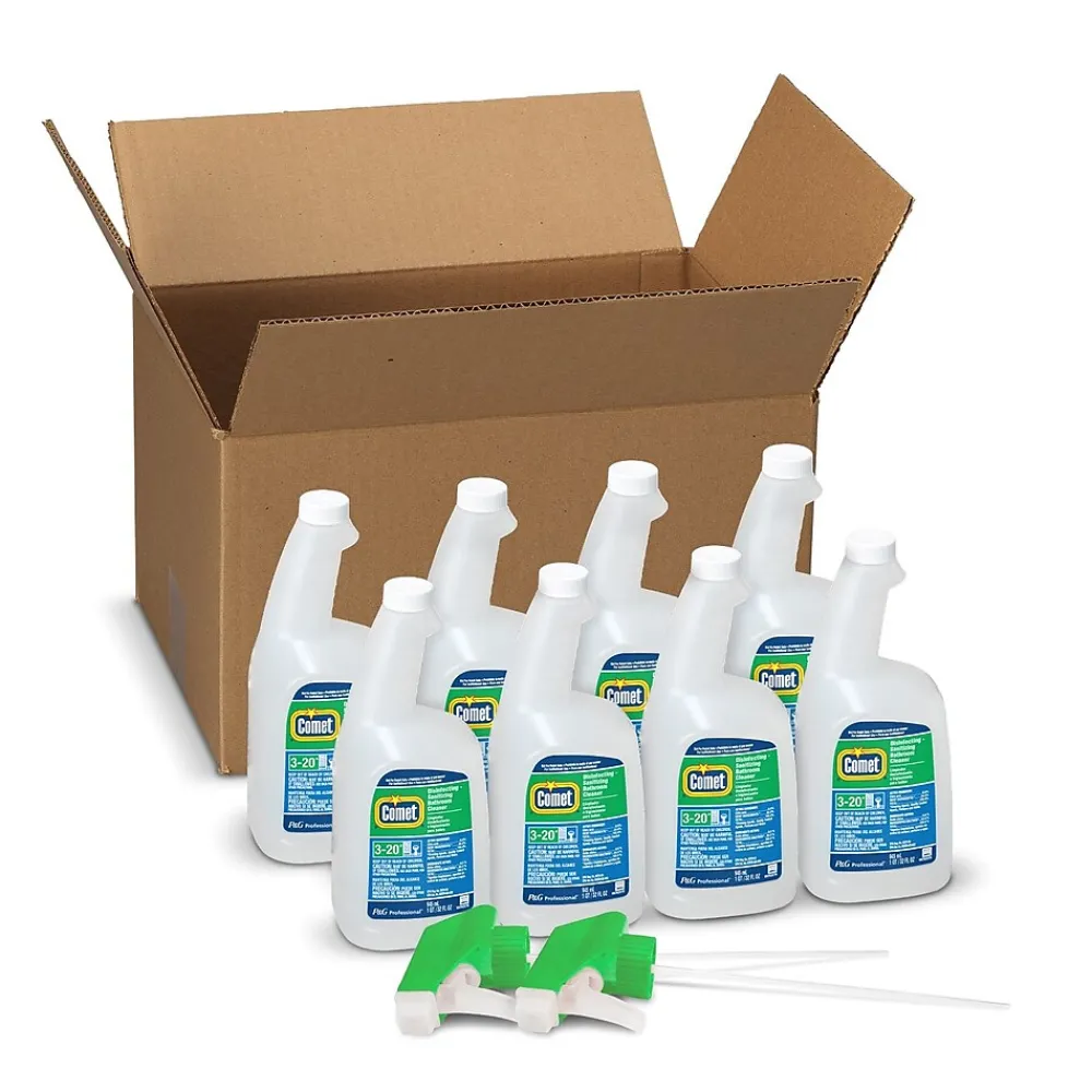 Comet Professional Multi Purpose Disinfecting - Sanitizing Liquid Bathroom Cleaner Spray, 32 fl oz (Case of 8)