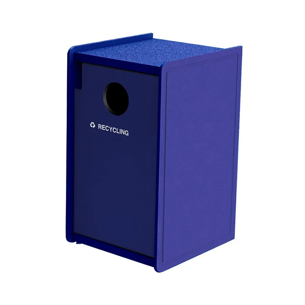 Commercial Zone EarthCraft Single-Stream Recycling Station, 32-Gallon, Blue (71SLFR32-01959)