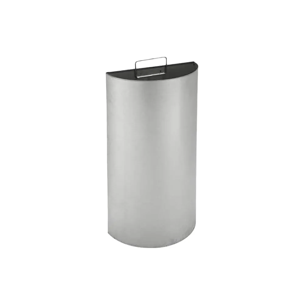 Commercial Zone Precision Stainless Steel Trash Can with no Lid, Silver, 15 gal. (783929)