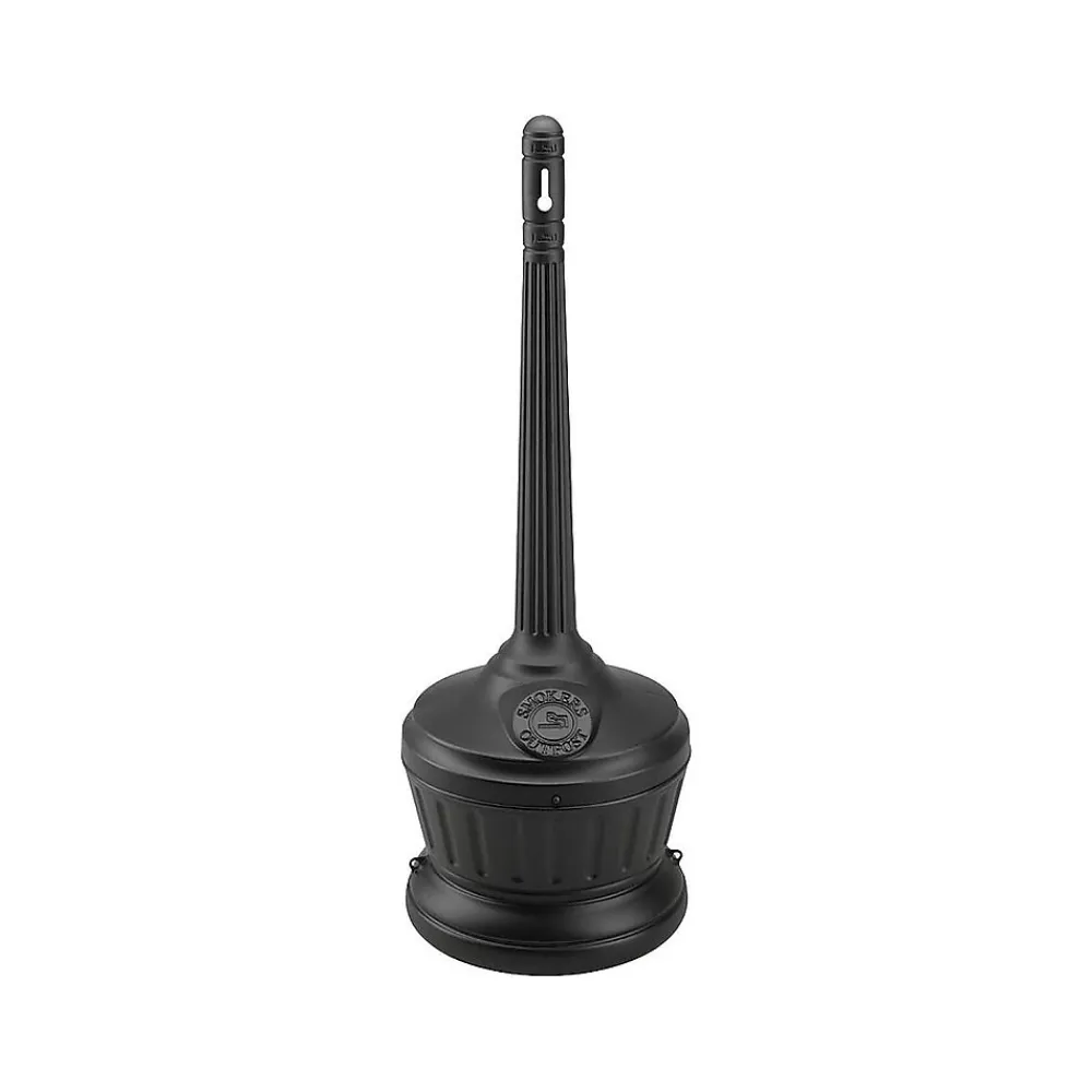 Commercial Zone Smokers' Outpost Standard Outdoor Ash Urn, 4 Gallon, Black (711301)