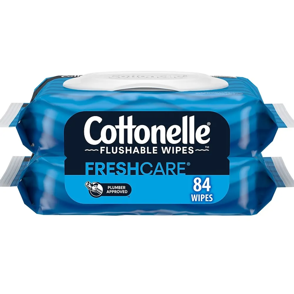 Cottonelle Flushable Wet Wipes, 42 Wipes/Pack, 2 Pack (35970)